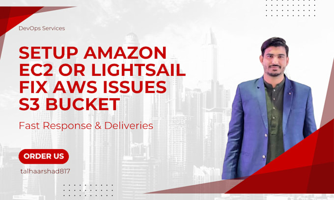 Gig Preview - Setup amazon ec2 or lightsail, fix AWS issues, s3 bucket,