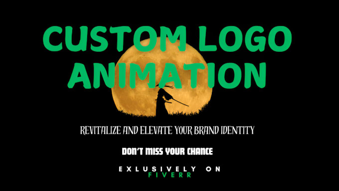 Bestseller - create eye catching logo animations to elevate your brand