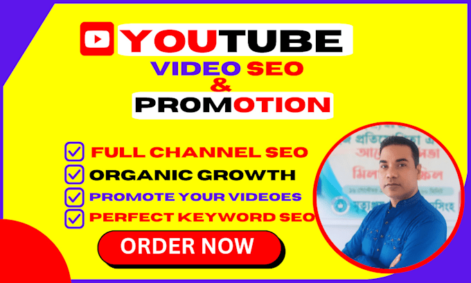 Bestseller - optimize your youtube videos SEO sincerely for high ranking