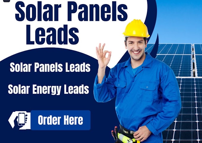 Gig Preview - Generate high quality solar lead, roofing leads and homeowners leads