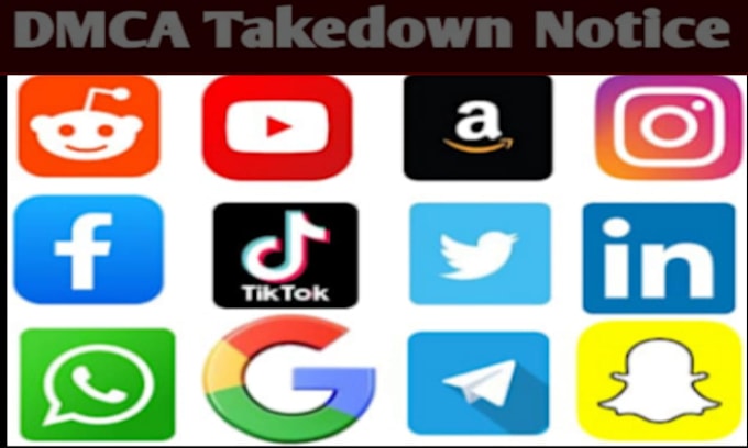 Bestseller - send dmca takedown notice to tiktok,reddit,fb,google,ig,yt,onlyfans by dmca