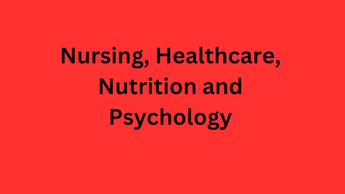 Gig Preview - Write content in nursing, healthcare, nutrition and psychology