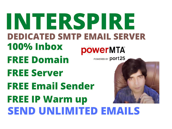 Gig Preview - Interspire pmta SMTP server to send unlimited emails