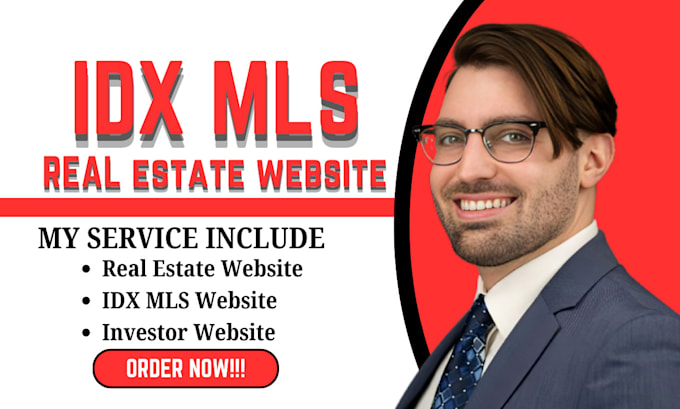 Gig Preview - Design or redesign modern idx mls real estate investor websites and landing page