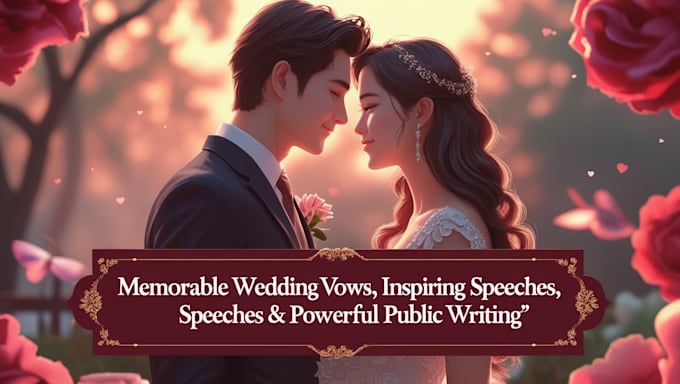 Bestseller - write memorable wedding vows, inspiring speeches and powerful public writing