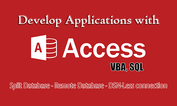 Gig Preview - Design and develop ms access database applications