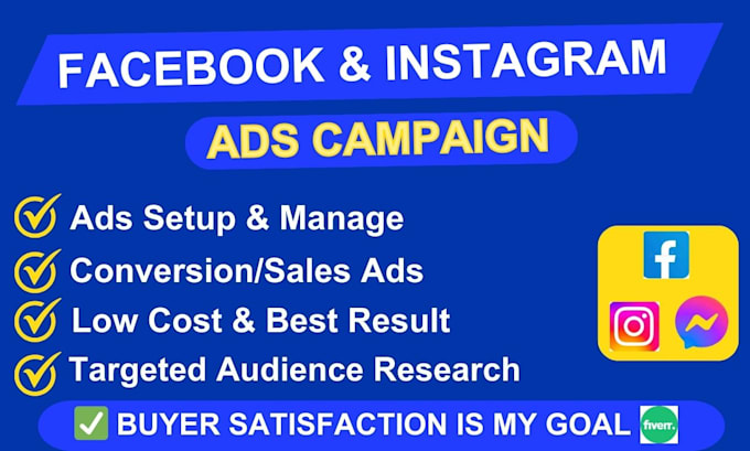 Gig Preview - Set up facebook and instagram ads for leads and sales