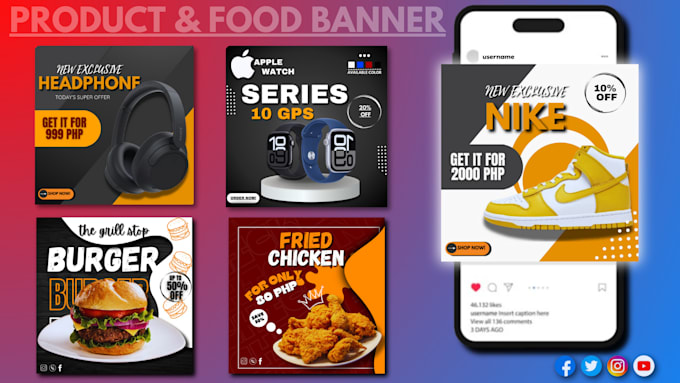 Gig Preview - Design eye catching social media banners