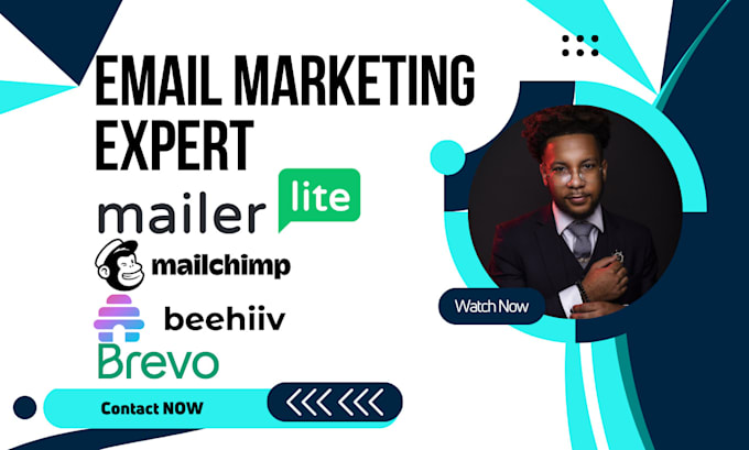 Gig Preview - Mailchimp mailerlite brevo beehiiv newsletter automation campaigns landing page