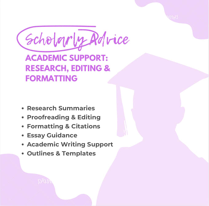 Gig Preview - Provide academic support in research editing and formatting