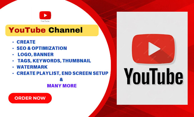 Bestseller - create setup design SEO optimize youtube channel