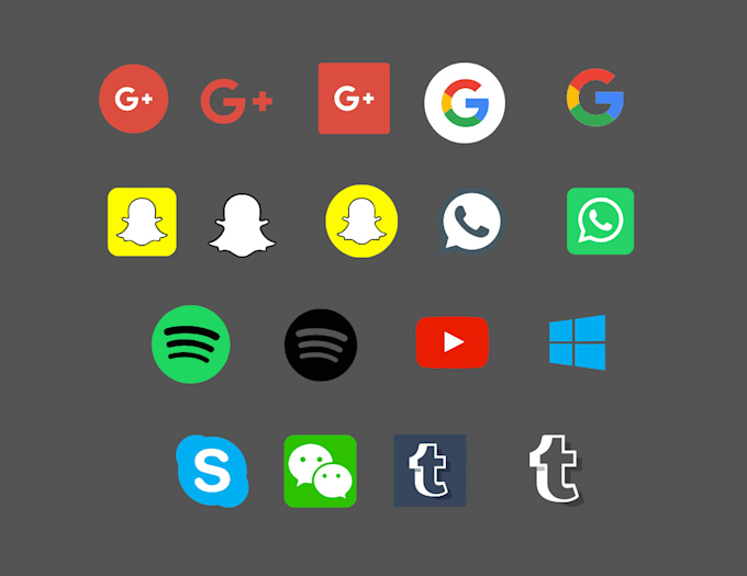 Gig Preview - Stylish, simple, unique professional social media icons