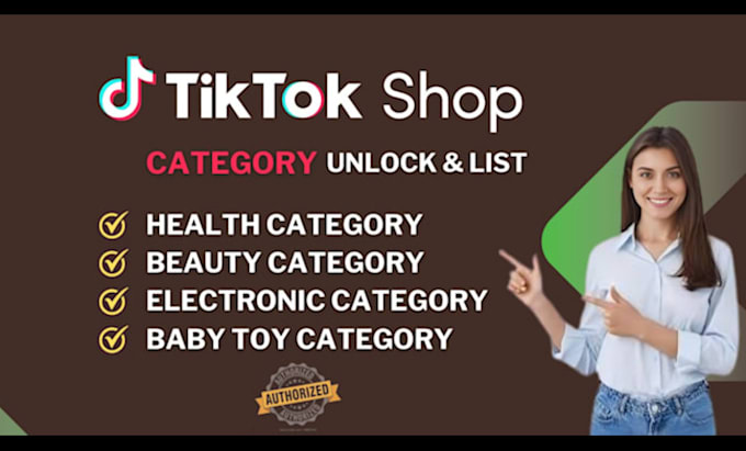 Bestseller - approve tiktok shop category and unlock restricted categories tiktok shop