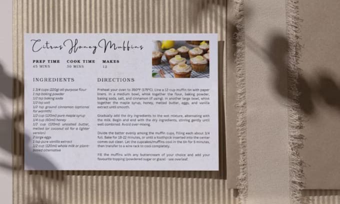 Gig Preview - Do minimalist recipe card, bridal shower recipe card template edit with canva