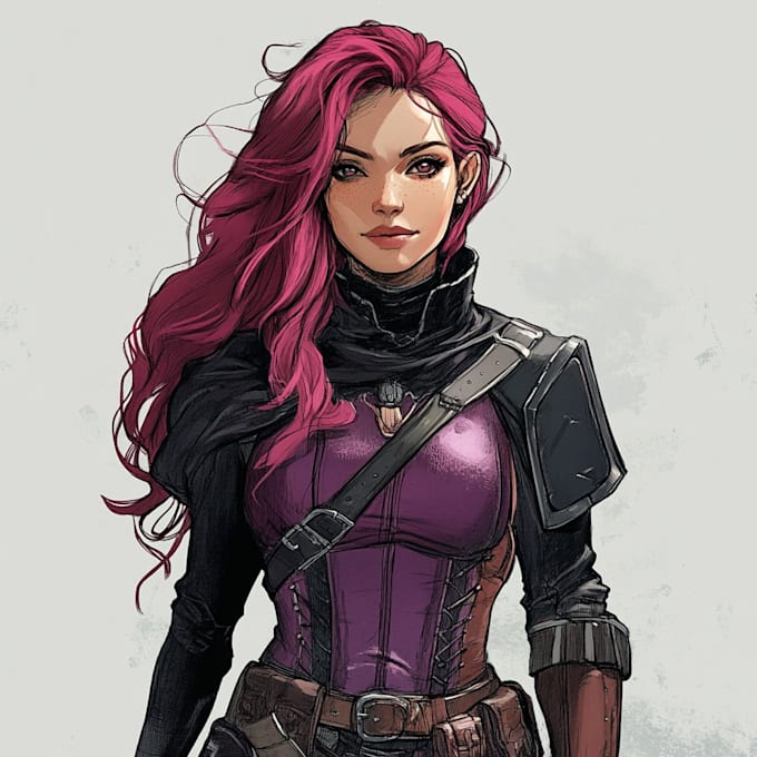 Gig Preview - Make realistic fantasy dnd game character illustration