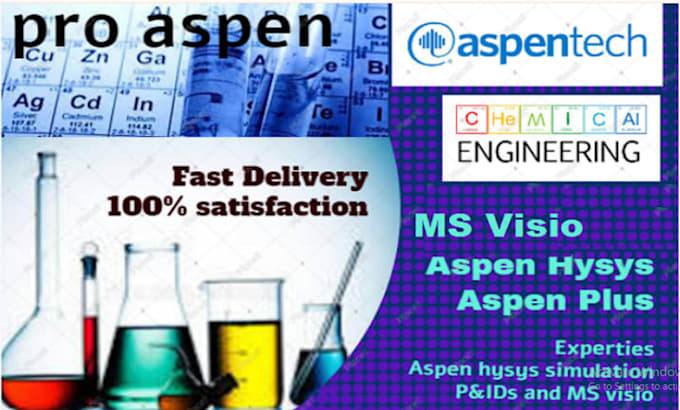 Gig Preview - Do chemical engineering, aspen plus aspen hysys, visio task