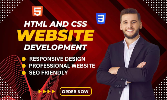 Gig Preview - Develop responsive HTML and CSS website for your business