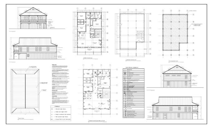 Gig Preview - Provide city permit drawings architect for 2d floor plan deck garage patio shed