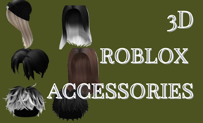 Bestseller - do any roblox ugc hair accessories, 3d roblox assets model