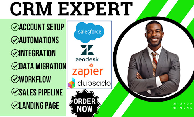 Gig Preview - Setup salesforce dubsado zendesk honeybook freshsales zapier zap