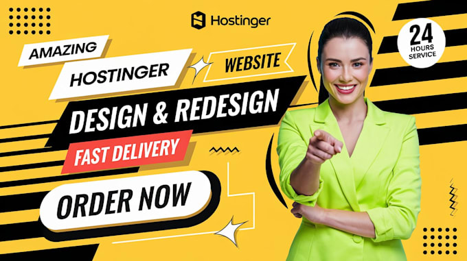 Gig Preview - Hostinger website design hostinger website redesign hostinger website design