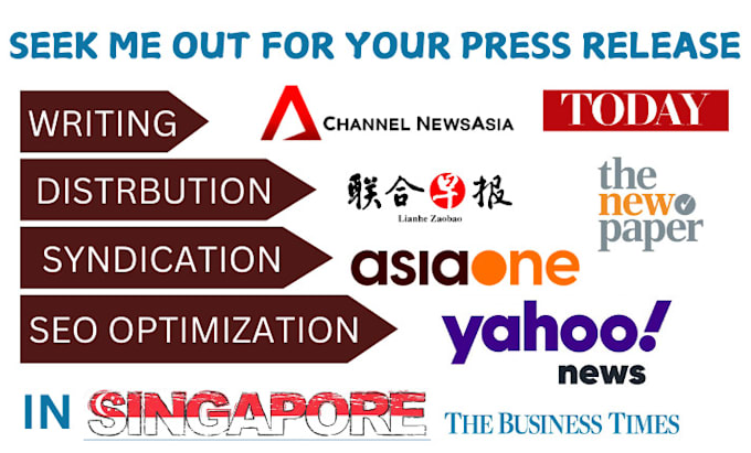 Bestseller - write press release and distribution to singapore media outlets