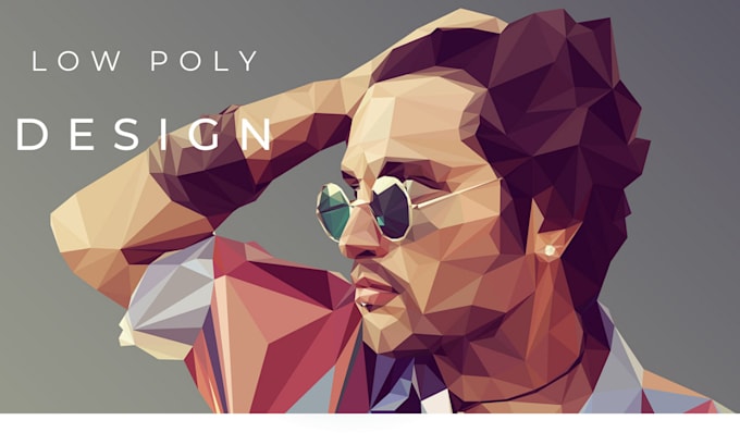 Gig Preview - Create a low poly any geometric illustration for you