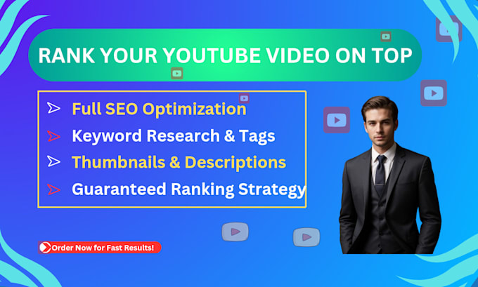 Bestseller - do youtube SEO to rank your video fast