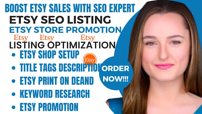 Gig Preview - Do etsy SEO listing, etsy product, etsy listing optimization, etsy upload, etsy