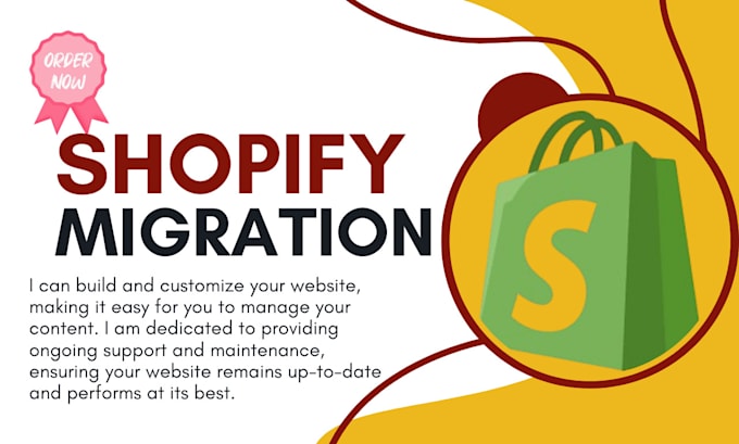 Gig Preview - Migrate your website to shopify from etsy, wix, or other websites