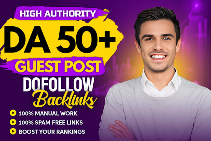 Gig Preview - Write and publish guest post on high da traffic site with dofollow SEO backlinks