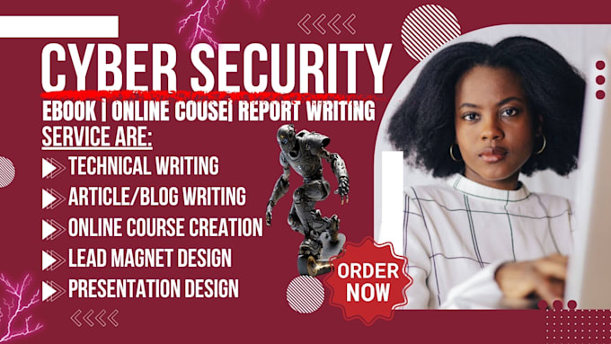 Bestseller - ghostwrite cyber security ebook, technical writing, online course do ppt slides