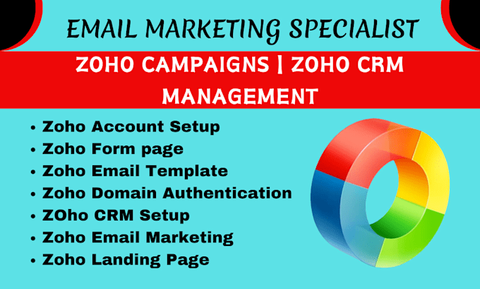 Gig Preview - Setup professional zoho email campaign, zoho email marketing and automations