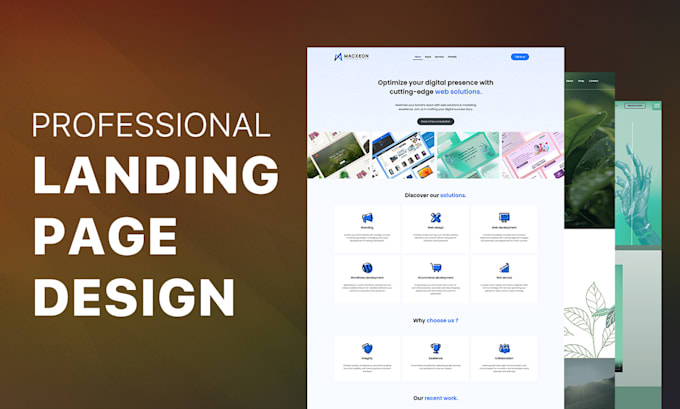 Bestseller - design a creative landing page for your business