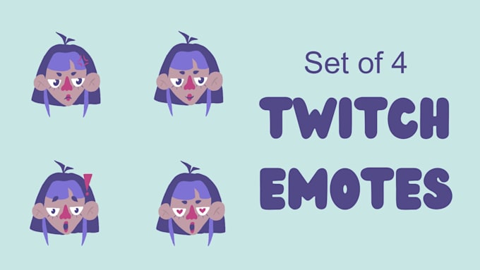 Gig Preview - Set of 4 emotes for twitch