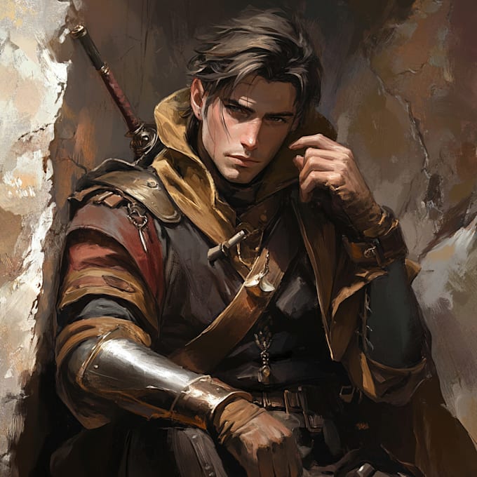 Bestseller - do a fantasy character design and dnd character art