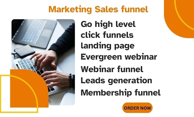 Gig Preview - Design sales funnels, landing page and click funnels, kajabi wesbites