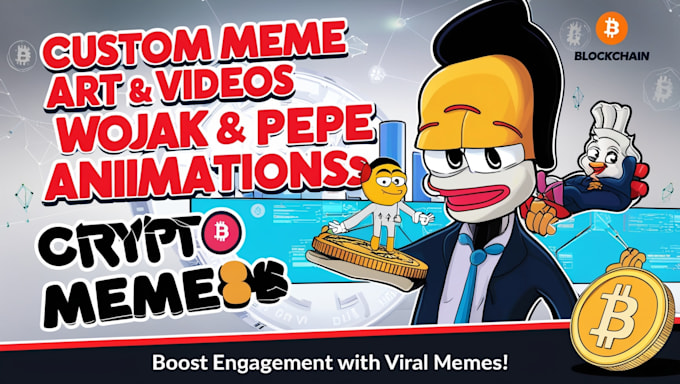 Gig Preview - Create funny memes, meme videos, wojak and pepe crypto art