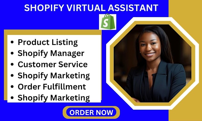 Gig Preview - Be your shopify virtual assistant, store manger, dropshipping and shopify store