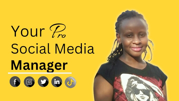 Gig Preview - Be your professional social media manager