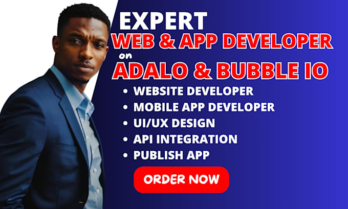 Gig Preview - Get mobile app developed and web developed from adalo and bubble io expert