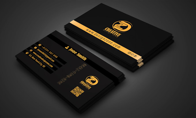 Gig Preview - Do professional luxury business card designs in a minimalist style