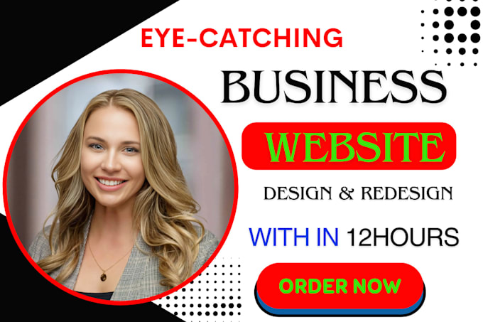 Gig Preview - Design, redesign wordpress website, business website development in 12 hours