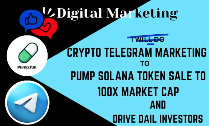 Gig Preview - Boost solana meme coin with crypto pump  telegram marketing, gain 500k investor