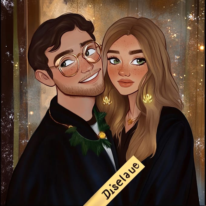 Gig Preview - Draw you a beautiful harry potter disney portrait