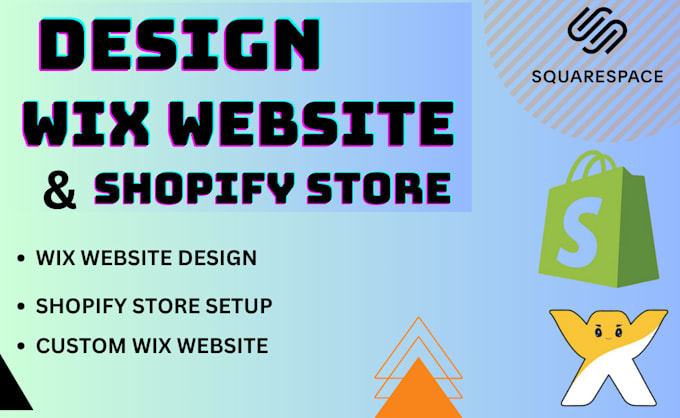 Gig Preview - Design a custom wix website build proffessional shopify store for your business