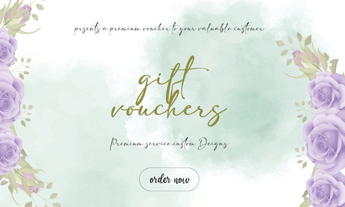 Gig Preview - Do premium gift voucher design