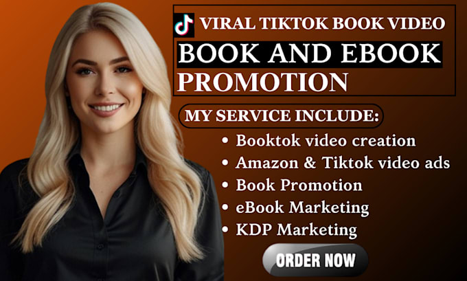 Gig Preview - Do booktok video ebook promotion amazon kdp ads, book advertising, kdp marketing