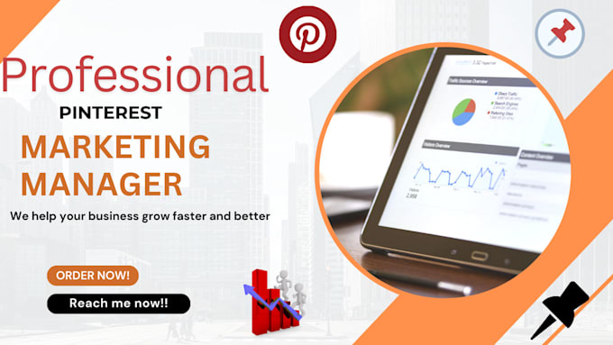 Gig Preview - Setup pinterest marketing design pins and board and manage your business account