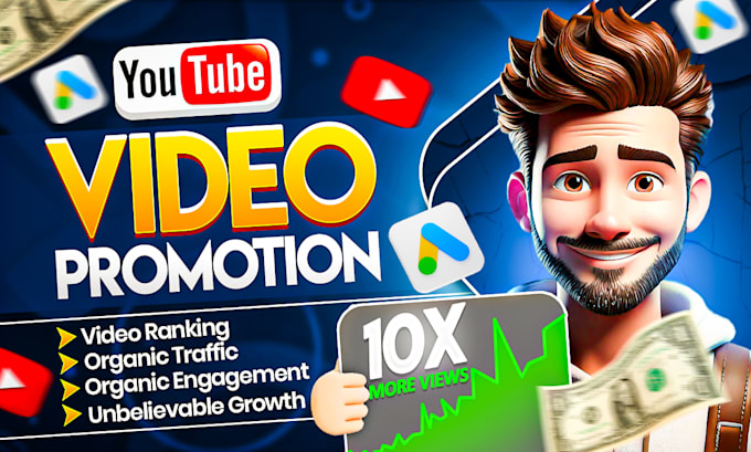 Gig Preview - Do organic youtube video promotion via google ads